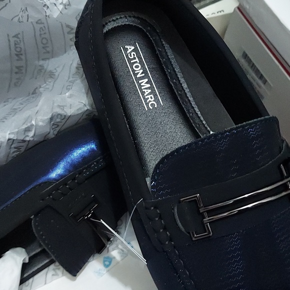 ASTON MARC Men's Clubber Bit Driving Shoes - Navy - Size 10.5. - Picture 6 of 9